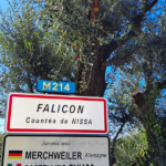 Falicon village des oeillets et point de vue sur Nice et la Baie des Anges