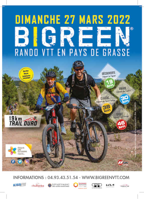 évènements Bigreen, rando VTT en Pays de Grasse