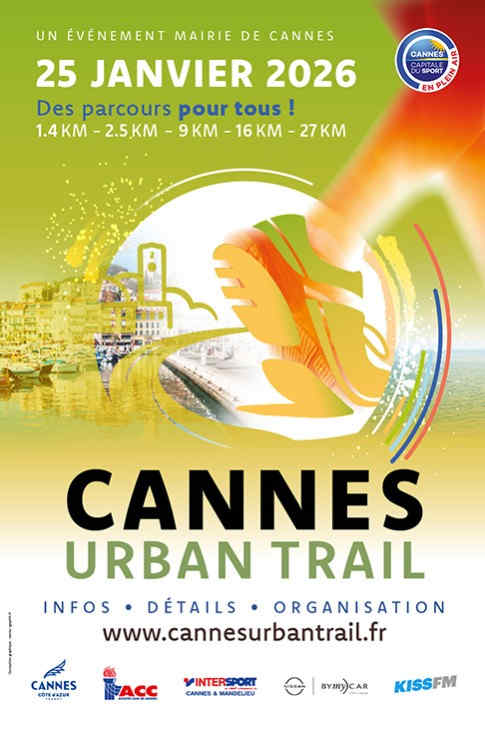 urban trail de cannes, evnements sportif pour tous sur la Côte d'Azur