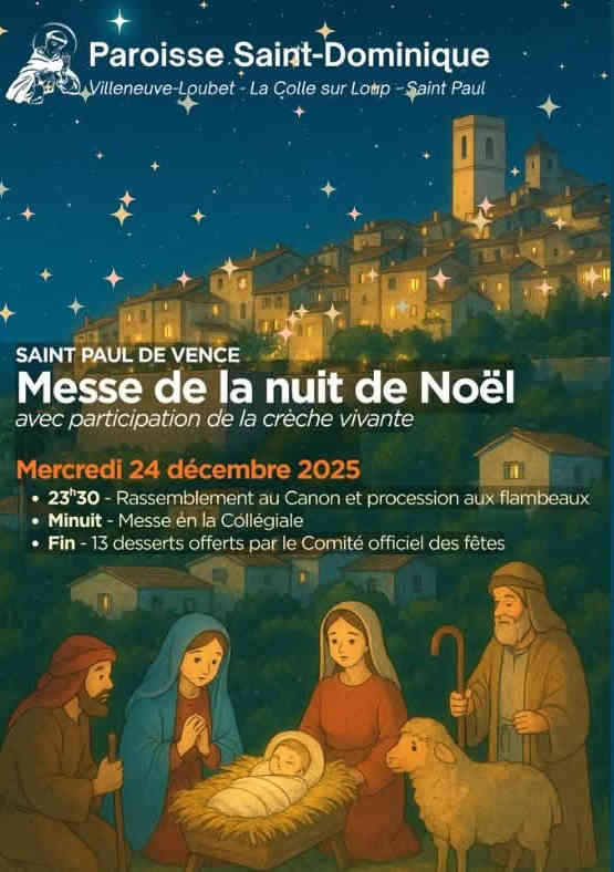 messe de minuit saint paul de vence
