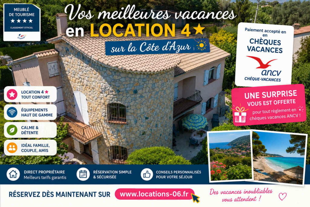 payez vos vacance sur la Côte d'Azur avec les chèques vacances ANCV