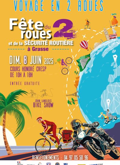 grasse fete 2 roues securite routiere agenda manifestations agenda cote dazur 2025