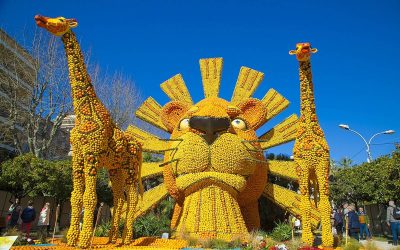 Fête du citron à Menton A 1 heure de nos gîtes