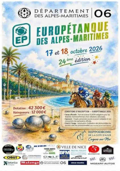 Europétanque des Alpes-Maritimes – tournoi de pétanque sur la Côte d’Azur