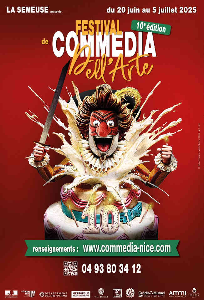 festival commedia dell arte nice theatre spectacles agenda cote d azur 2025