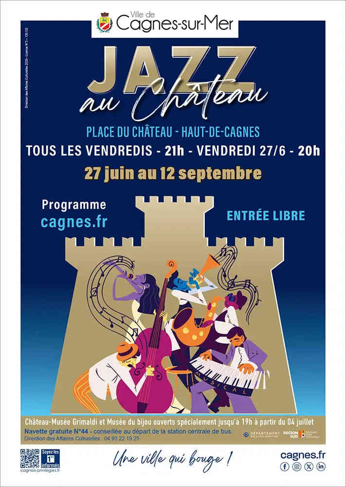 festival jazz chateau cagnes sur mer concerts spectacles agenda 06 cote d azur 2025