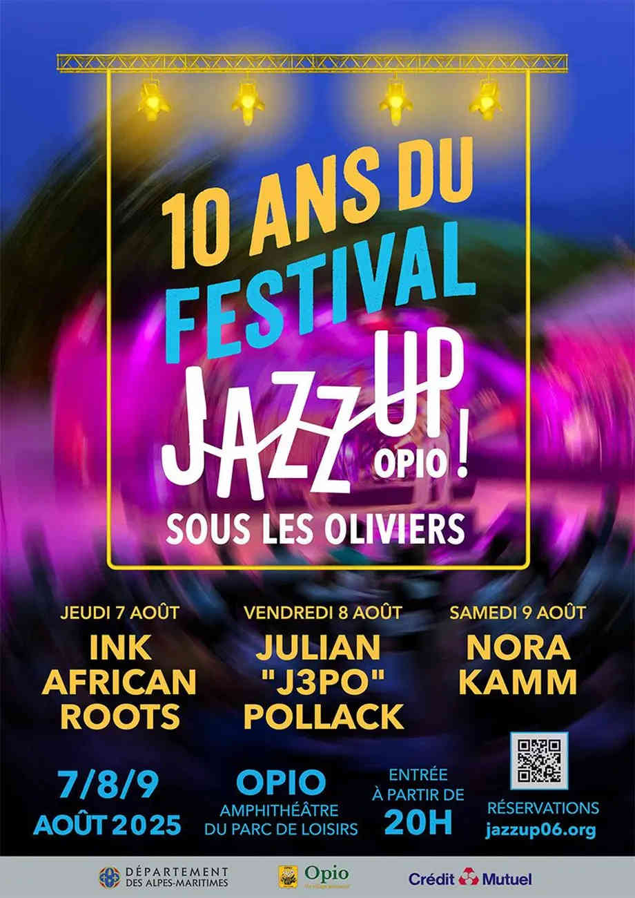 festival jazz up oliviers opio concerts spectacles sorties loisirs agenda cote d azur 2025