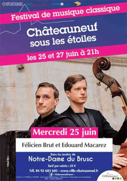 festival sous les etoiles chateauneuf grasse musique classique concerts agenda alpes maritimes 2025