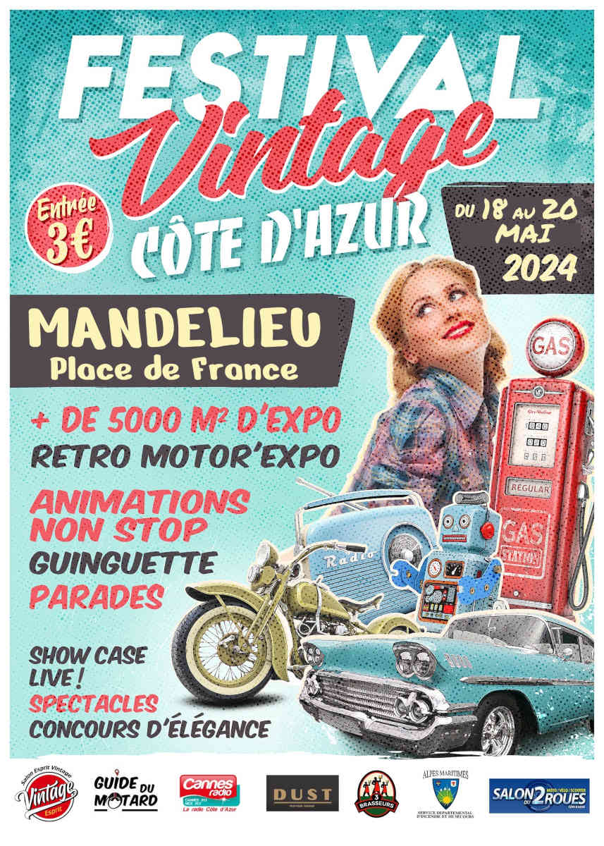 festival vintage cote d azur mandelieu voitures motos tuning exposition agenda 06 2024