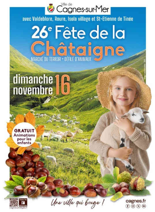 fete de la chataigne de cagnes sur mer, idées sorties en famille dans les alpes maritimes 06