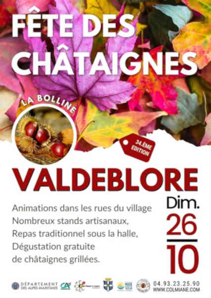 fete chataigne valdeblore traditions idees sorties famille agenda cote d azur 2025