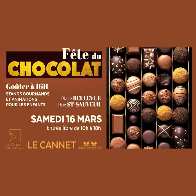 fete chocolat le cannet manifestations idees sorties famille agenda 06 2024