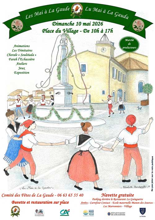 Les mais à la gaude, fête traditionnelle et folklore de la cote d'azur