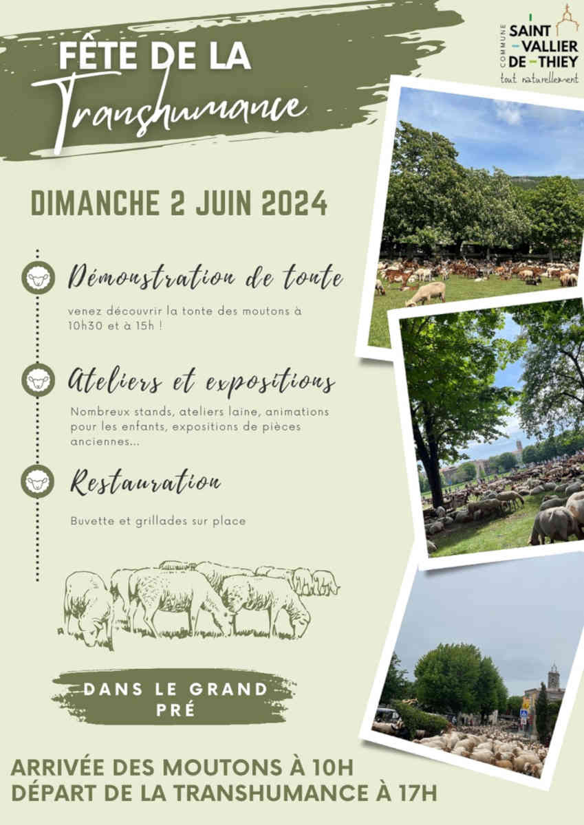 fete transhumance st vallier idees sortie loisirs famille marche producteurs agenda 06