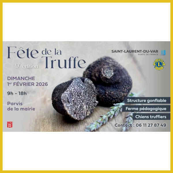 « Fête de la truffe à Saint-Laurent-du-Var avec stands gastronomiques et produits du terroir »