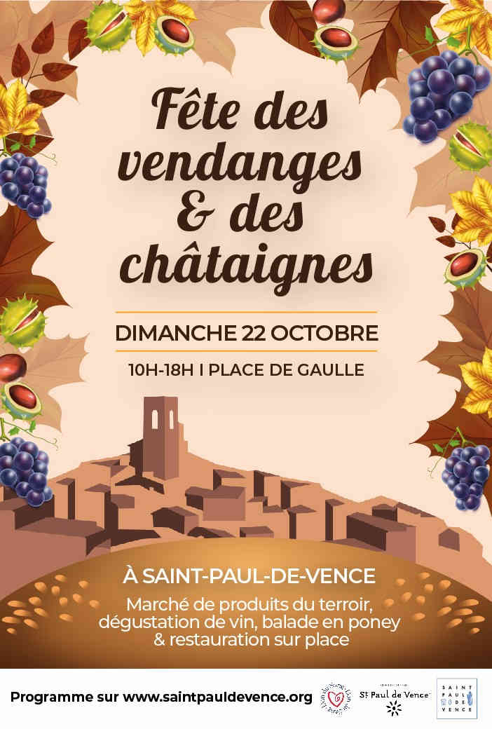 fete vendanges chataignes vence marche sorties loisirs famille agenda 06