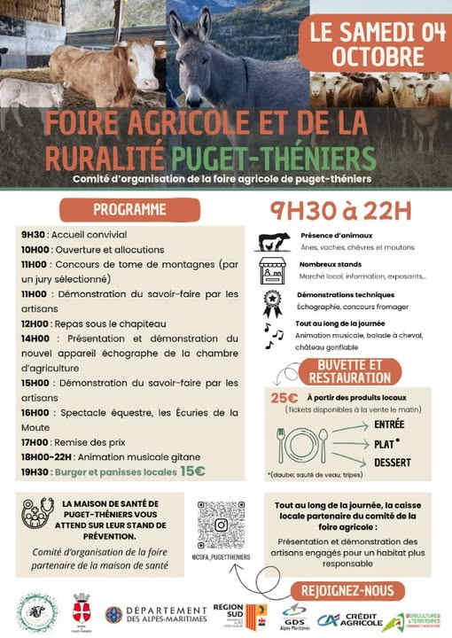 foire agricole puget theniers produits locaux marches sorties agenda 06 2025