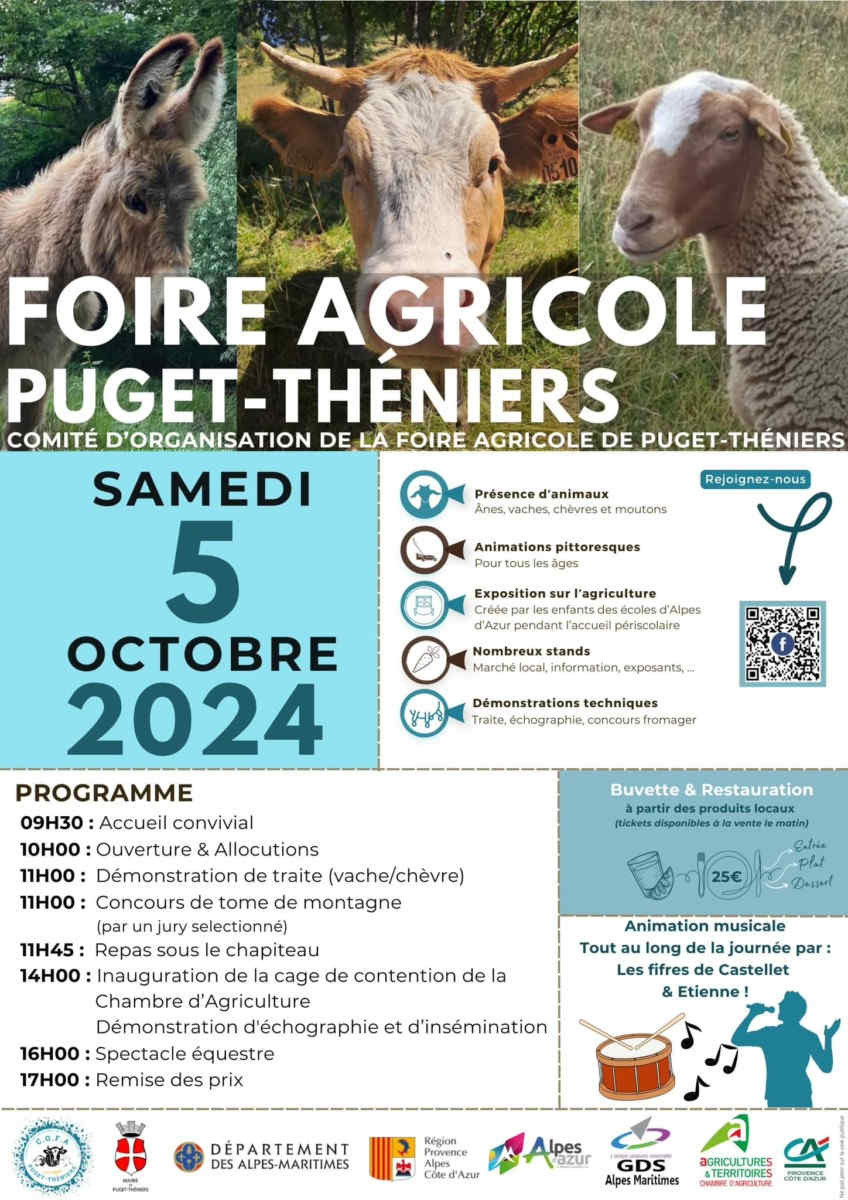 foire agricole puget theniers produits locaux marches sorties agenda 06