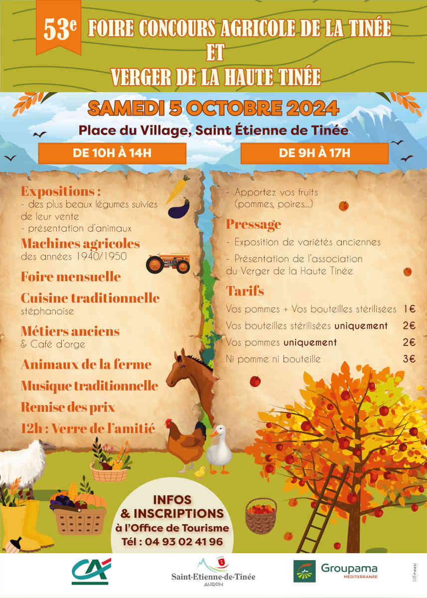 foire agricole st etienne de tinee marche prduits locaux sorties cote dazur 06 agenda 2024