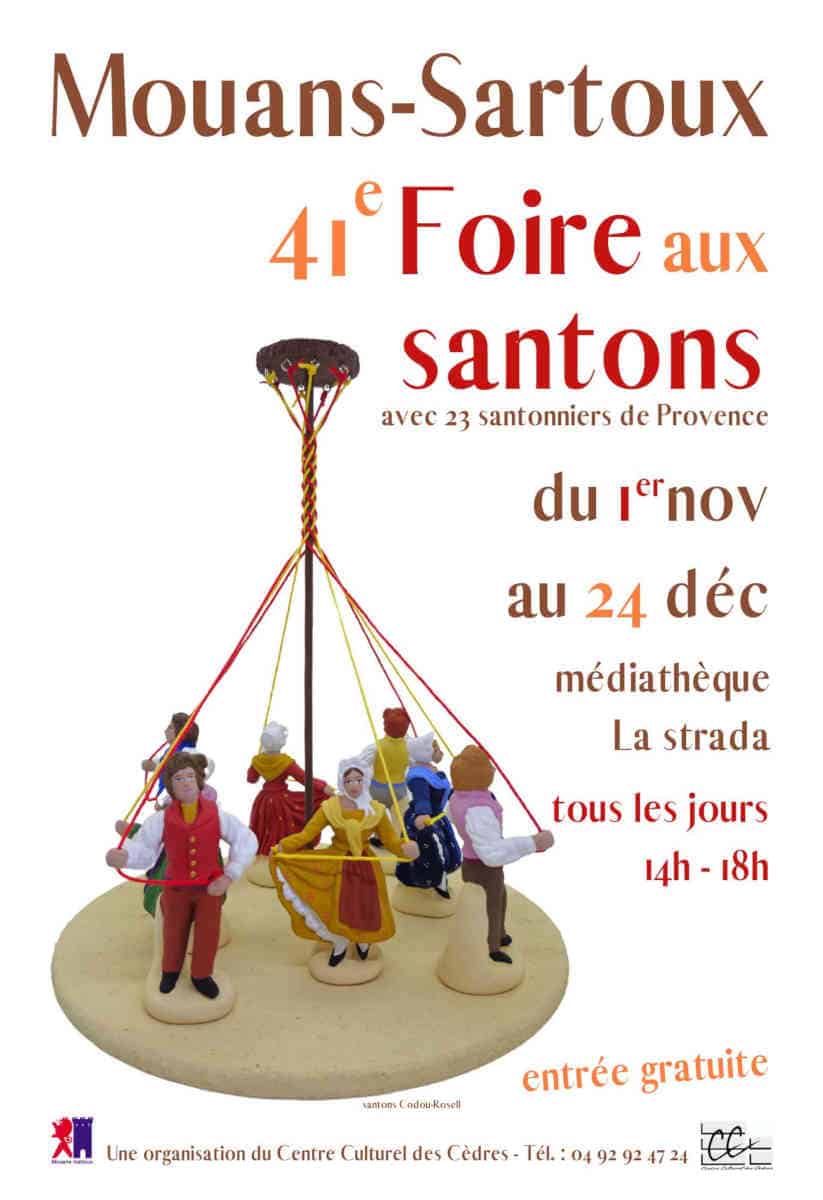 foire santons mouans sartoux agenda cote d azur 2024