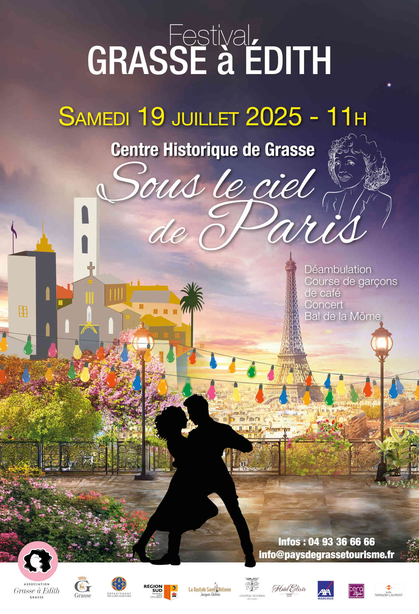 grasse festival hommage edith piaf spectacles expositions agenda cote d azur 2025