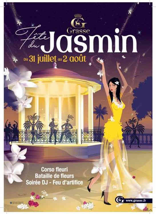 Fête du Jasmin de Grasse, corso fleuri et célébration des fleurs à parfum sur la Côte d'Azur