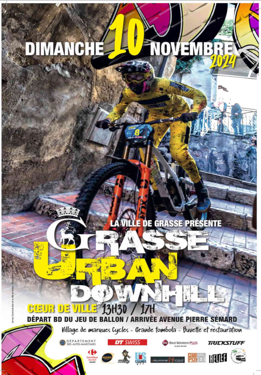 grasse urban downhill vtt sports evenements cote d azur agenda 06 paca 2024