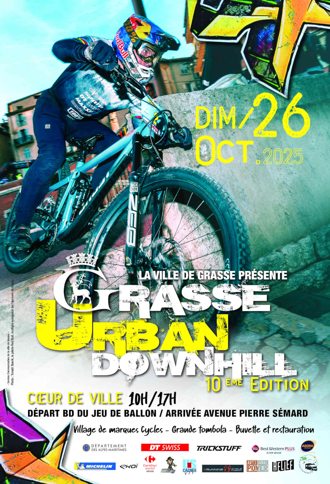 Grasse urban downhill vtt de desente evenements sportif alpes maritimes octobre 2025
