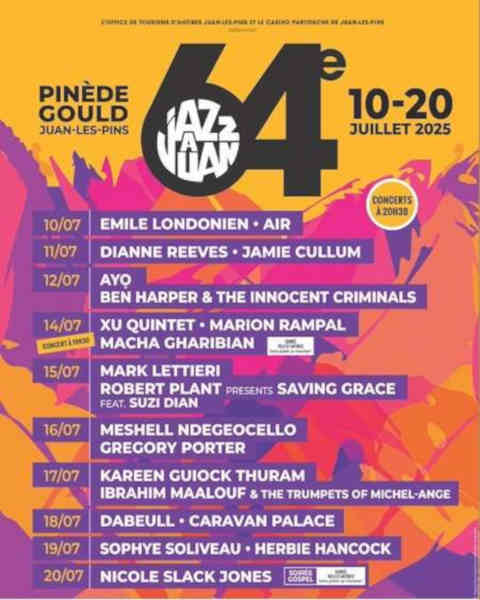 jazz juan pinede agenda concerts cote d azur 2025