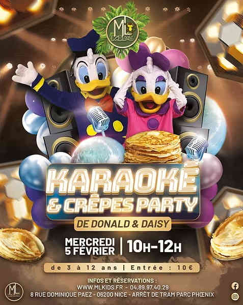 karaoke crepe party fete enfants mlkids nice agenda cote dazura