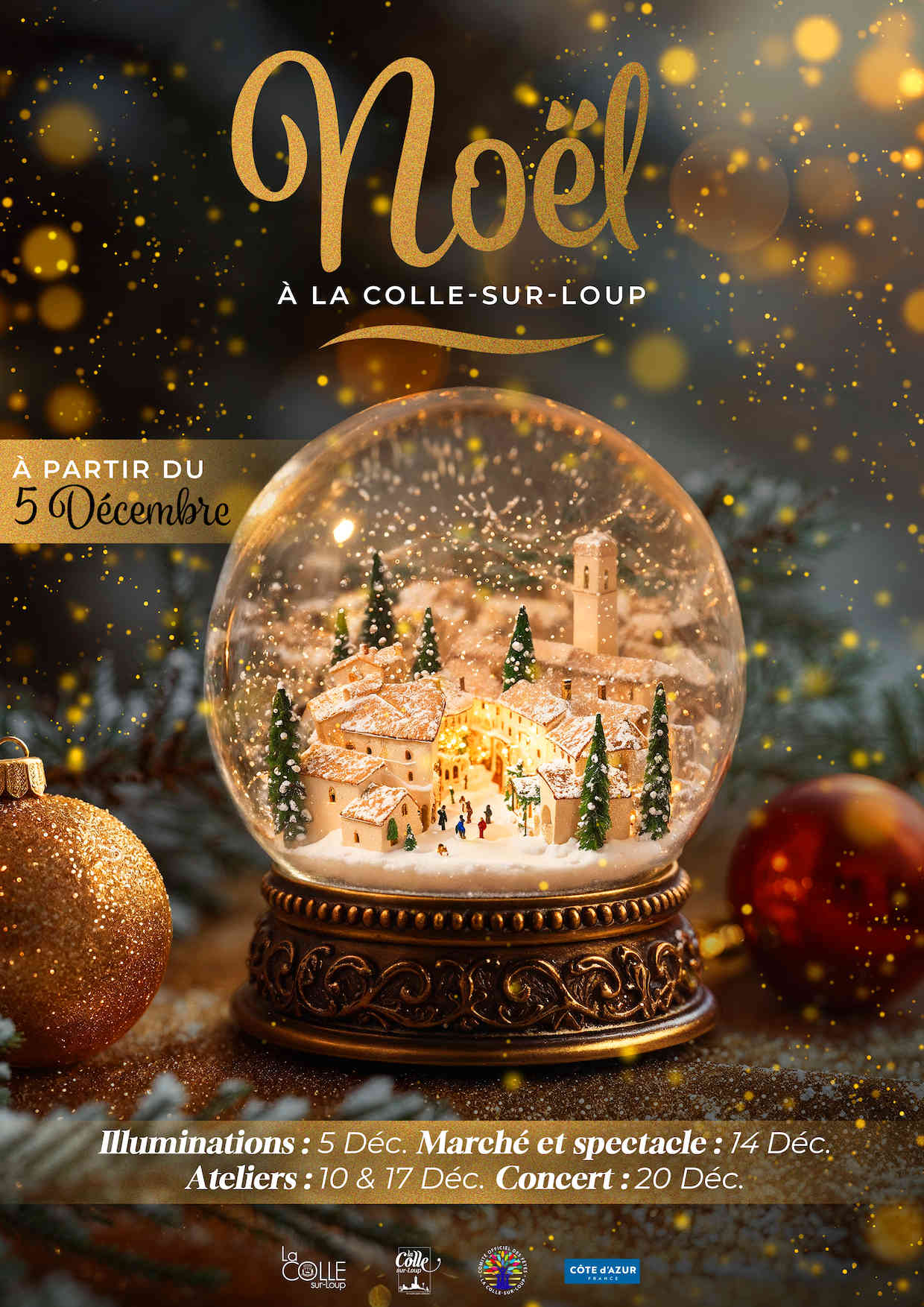 fete et animation de Noël dans les ALpes Maritimes 06