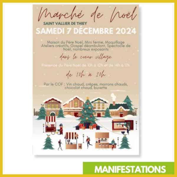 marche noel artisanal st vallier fetes festivites familles idees sorties agenda 06 alpes maritimes 2024