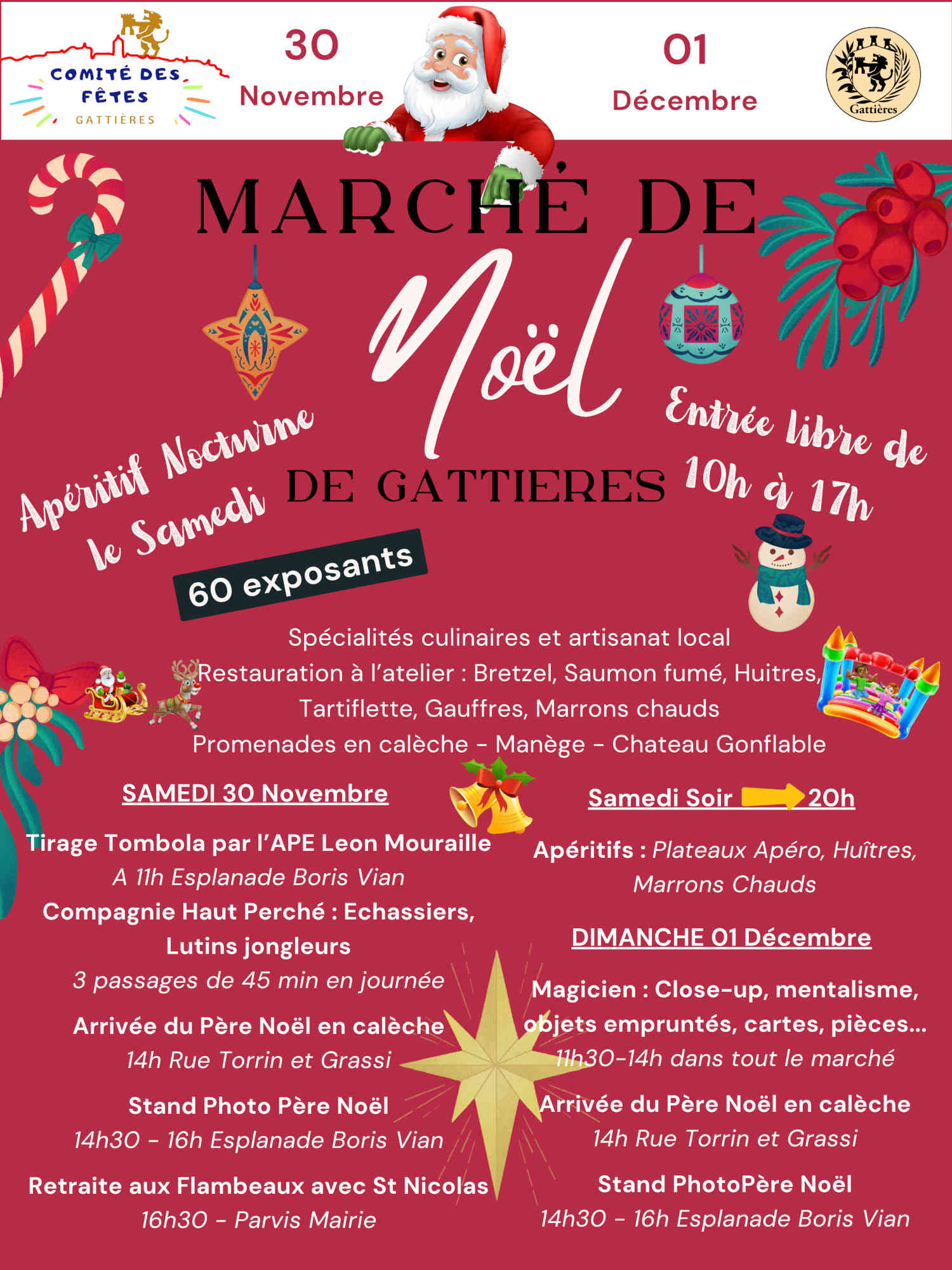 marche noel gattieres idees sorties famille enfants agenda 06 2024