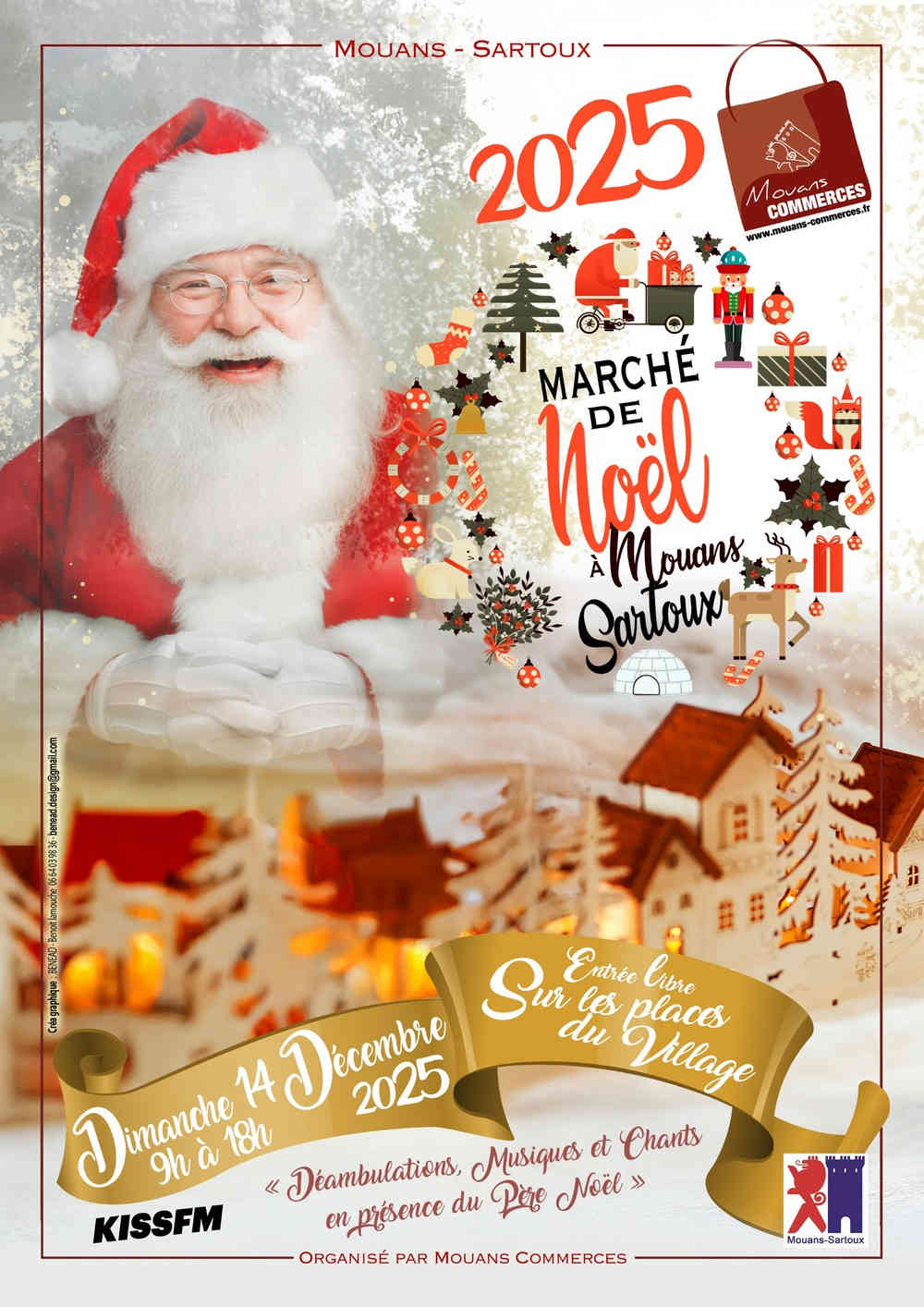 Marché de Noël de Mouans-Sartoux : artisanat, gourmandises, animations et magie festive pour toute la famille. Un rendez-vous incontournable des fêtes sur la Côte d’Azur.