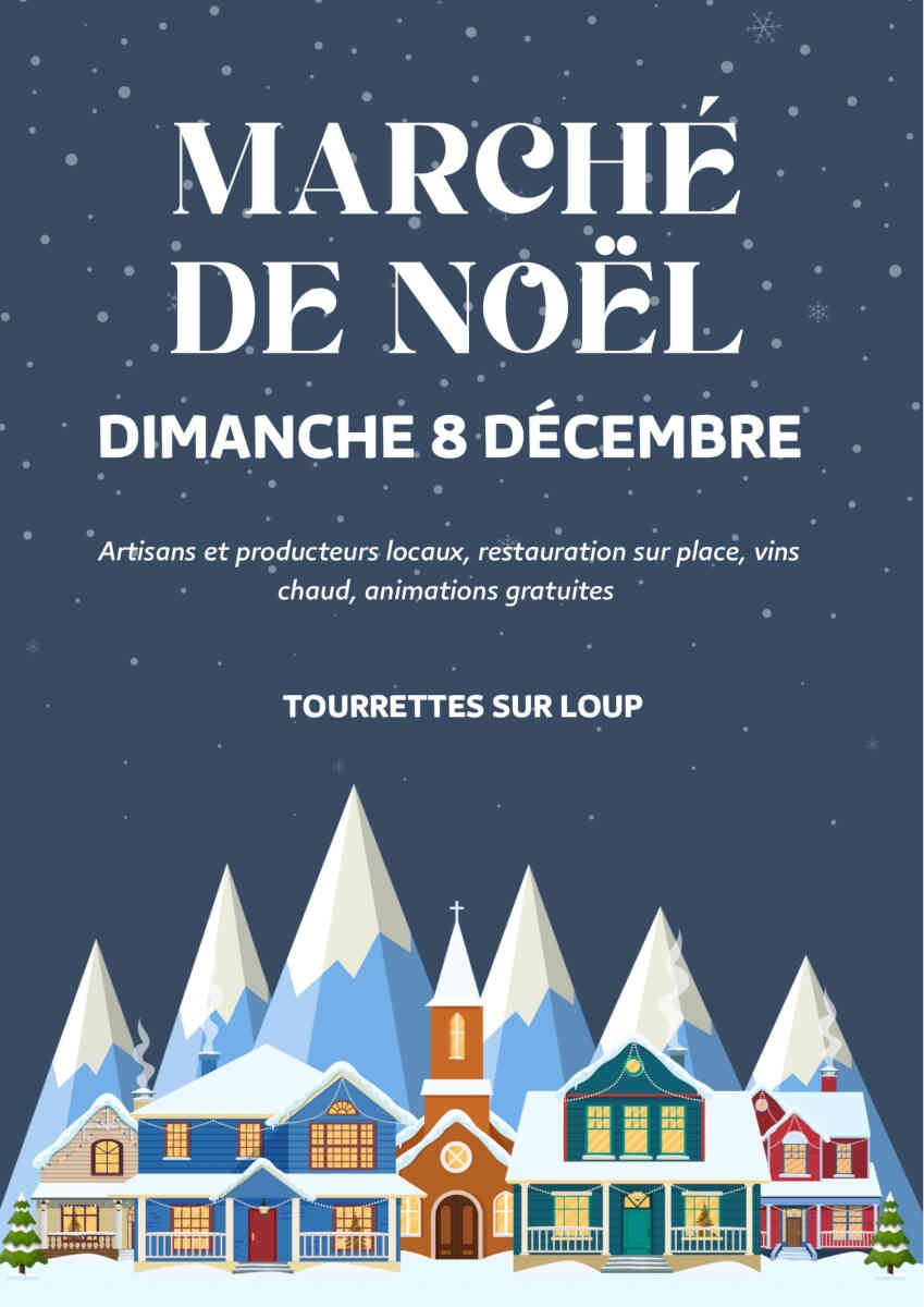 marche noel tourretes sur loup sortie famille agenda cote dazur