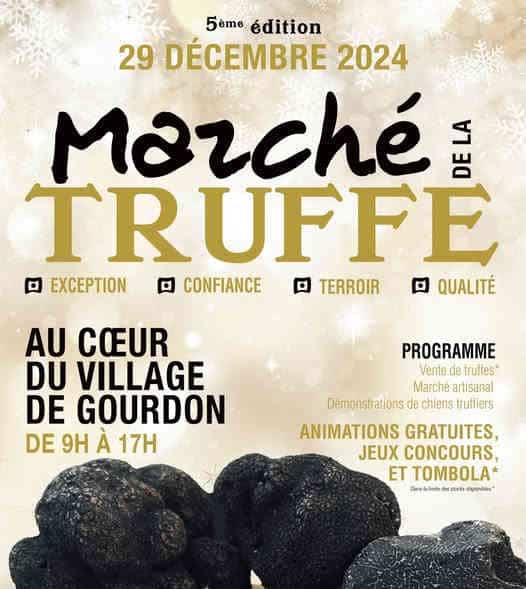 marche truffe gourdon gastronomie cote dazur agenda