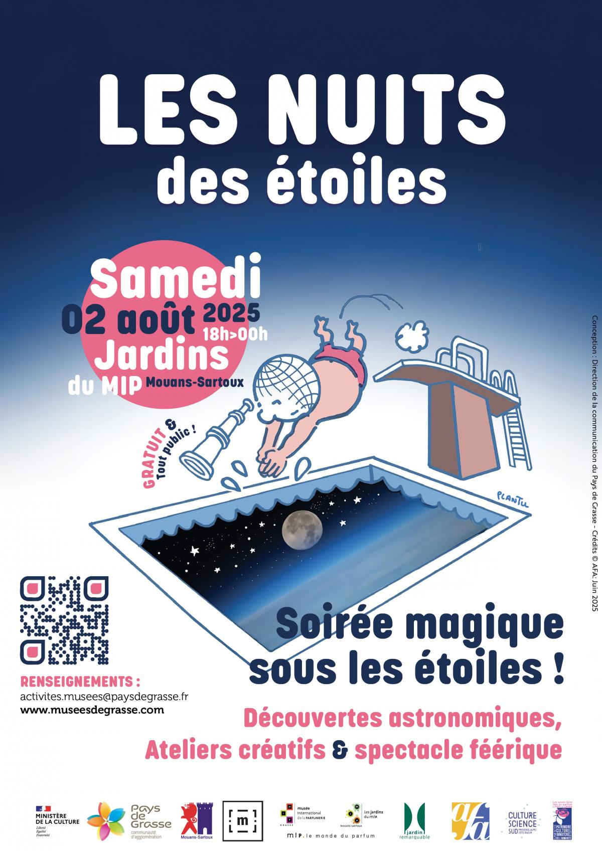 nuits etoiles jardins mip mouans sartoux idees sorties famille agenda loisirs cote d azur 2025