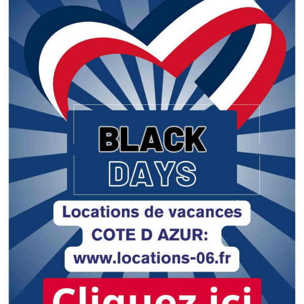 Holiday rentals on the French Riviera, take advantage of Black Friday offers
