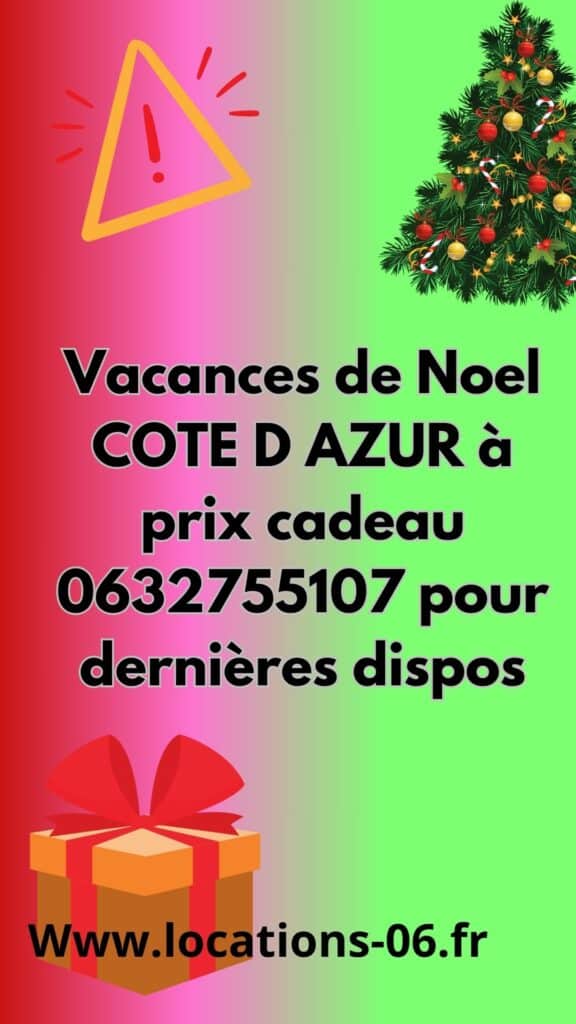 promotions offres speciales derniere minute noel nouvel an decembre locations vacances cote d azur cannes popup