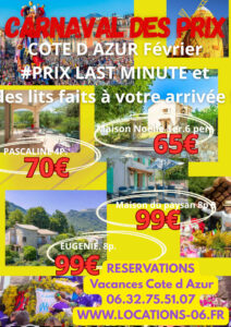 4-Sterne-Ferienwohnungen an der französischen Riviera – Preiskarneval