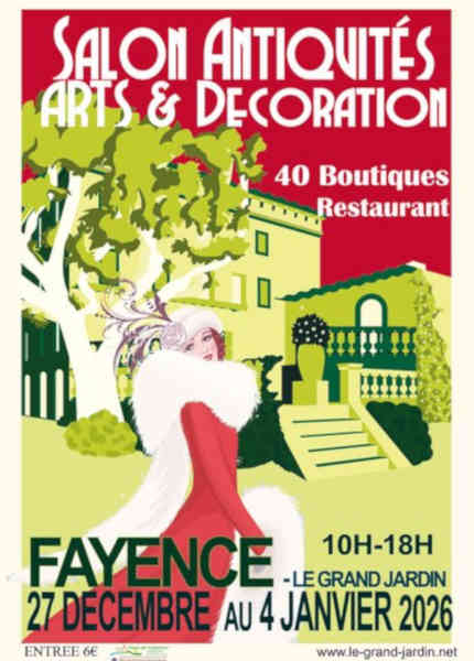 salon d'antiquaires sur la Côte d'azur, idée sortie