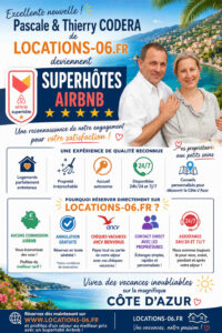 Pascale und Thierry Codera von Locations-06.fr werden Airbnb Superhosts.