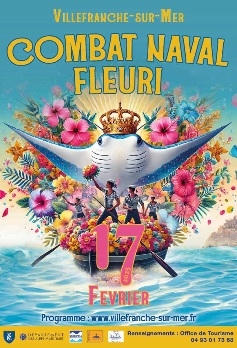 villefranche combat naval fleuri agenda manifestations fete 06 agenda cote d azur 2025